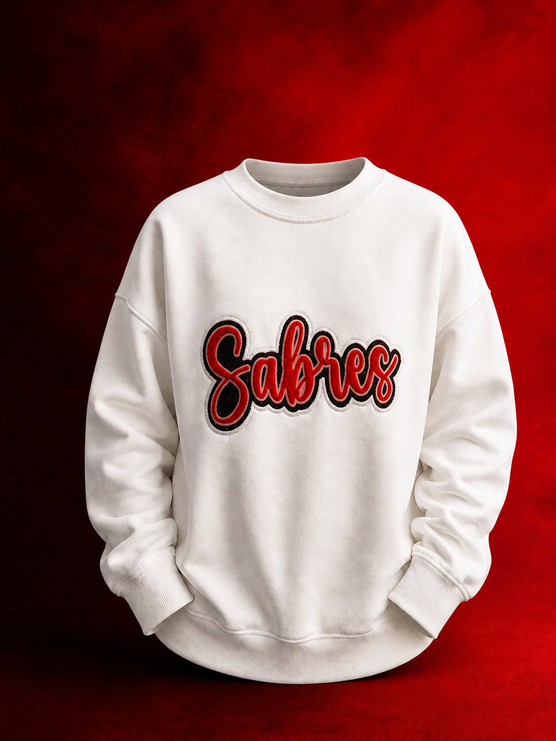Buffalo Hockey double applique sweatshirt